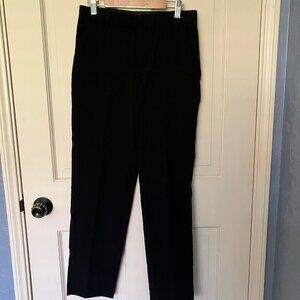 Calvin Klein Dress Pants Boys 14 Regular Black Flat Front Straight Leg - Used
